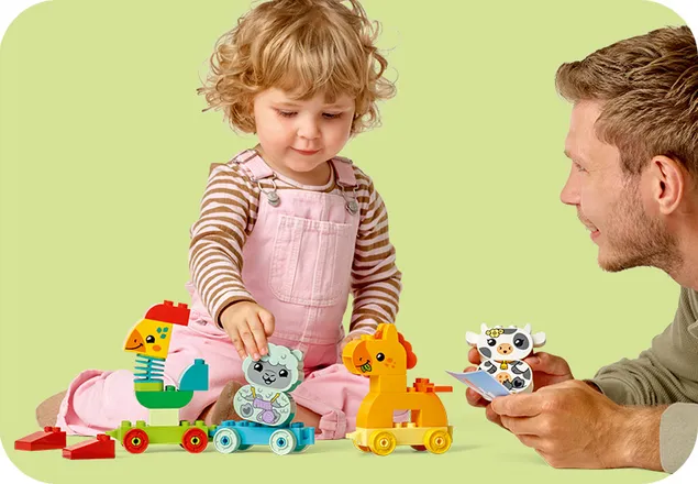 Tren cu animale, +18 luni, 10412, Lego Duplo